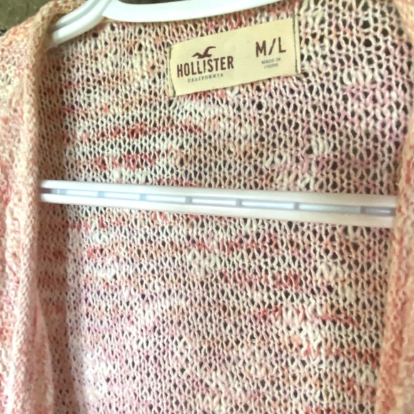 Hollister pink high low knitted vest - Picture 2 of 3